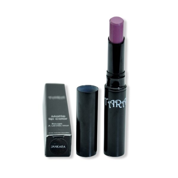 House of Tara Jankara purple lipstick